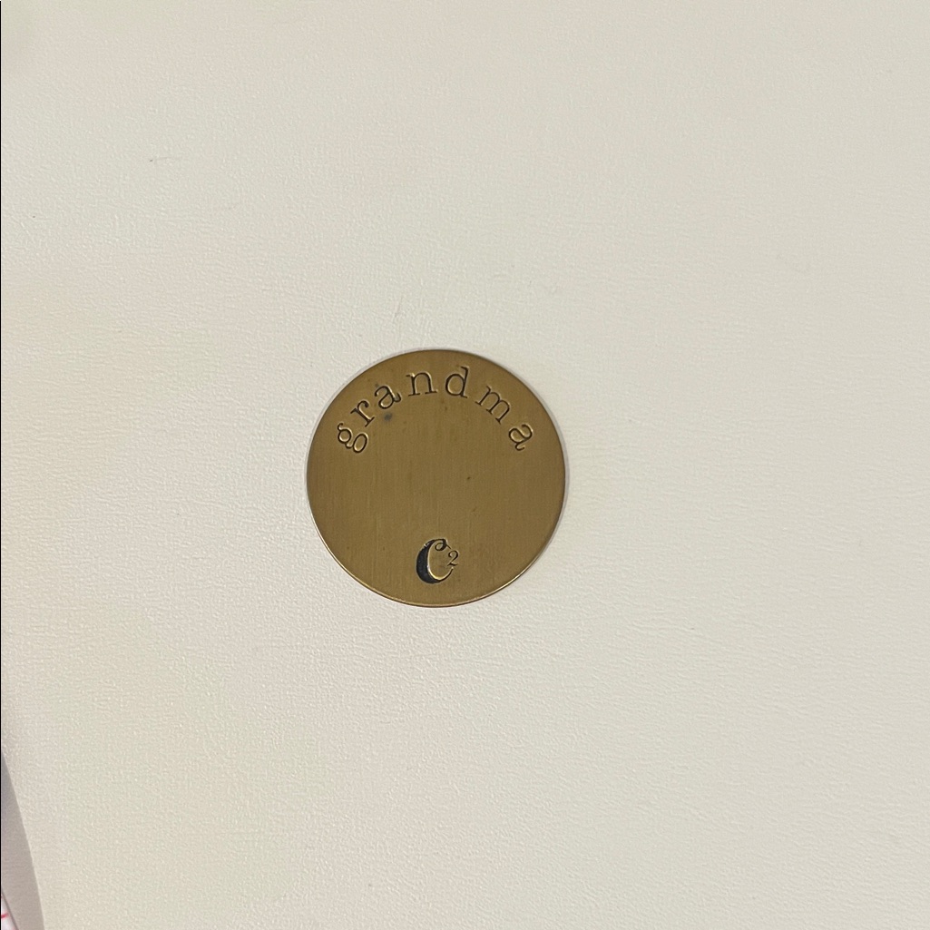 Origami Owl Gold 'Grandma’ Locket Plate